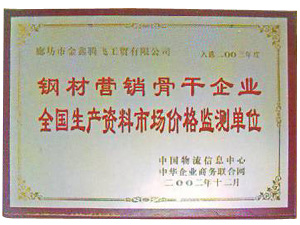 鋼材營銷骨干企業